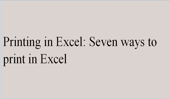 Printing in Excel. How to print in Excel?