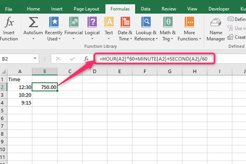 How to convert Time to Decimal numbers in Excel